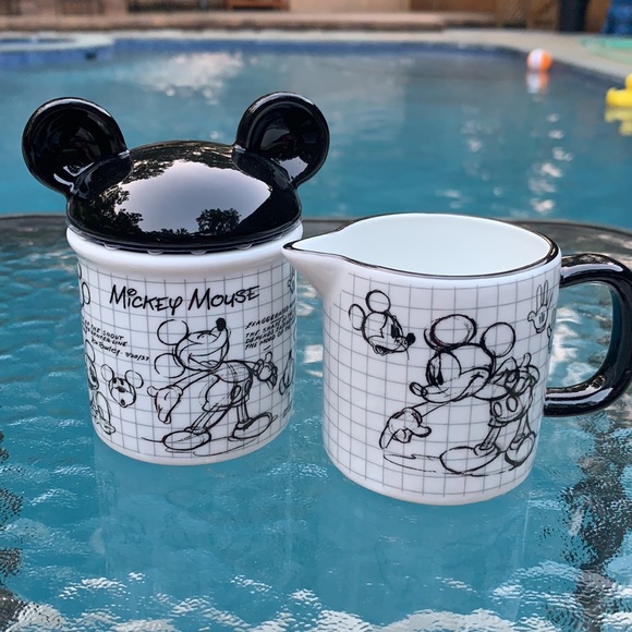 New Disney sketchbook Mickey Sugar & Creamer - Picture 2 of 7